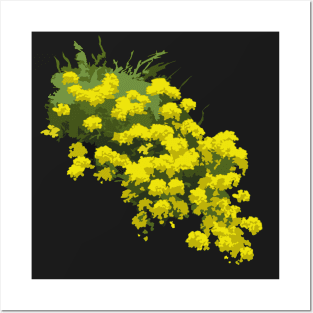 Acacia bush in pixel art style. Posters and Art